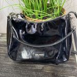 Nine West  Black Patent Top Zip Crossbody Handbag Photo 0