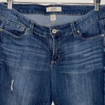 Vintage America Blues Stretch Denim Cropped Skinny Jeans Mid Rise Size 8/29 Medi Blue Photo 1