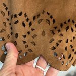 Rue 21 Faux Suede Shorts scalloped Western Vibe Brown Womens Medium Photo 5