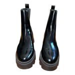 Nordstrom Open Edit Black Patent Leather Chelsea Lug Boot size 7.5 Photo 2