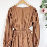 NWT Mon Renn Revive Midi Dress in Chocolate Brown Size Small Photo 4