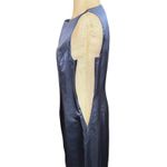 Sleek Black Boat Neck Sleeveless Sheath Dress Knee Length Elegant Formal Size 6 Photo 5