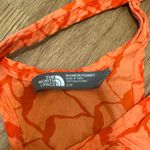 The North Face  Small Orange Woven Breezeback Tank Top Lightweight Activewear Photo 1