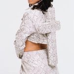 NEW SEVENTH HEAVEN WOMENS CROSS SNAKE JACKET XS Gray Photo 1