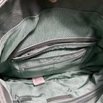 Kate Landry  leather and suede seafoam Blue and Green Patchwork Shoulder Bag Photo 8