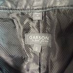 Garson by REM Garson Genuine Leather Pants 6 Black Studded Straight Leg Lined Photo 10