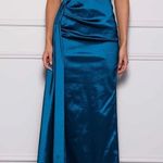 Elle Zeitoune Paulina Strapless Satin Gown Flawed Photo 0