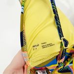 Aerie  Ruffle Longline Bikini Top Tropical Print Heirloom Size Small Photo 3