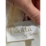 Vintage Priscilla of Boston Wedding Dress Gown Lace Sleeves Bridal needs dye Tan Photo 11