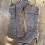 Impo  Sport Grey Faux Suede Turner Tall Heeled Knee high Boots Size 8.5 Photo 0