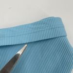 Jonathan Simkhai Swim Bikini Bottom Size Large Ribbed Horizon Blue Belt NWT Photo 10