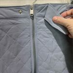 Athleta  Light Blue Quilted Mini Skirt zipper ski lodge Photo 3