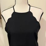 Lulus | Black Scalloped Mini Dress Photo 7