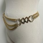 Paloma Picasso Vintage Gold Tone Multi Strand Chain XXX Lobster Clasp Belt Photo 4