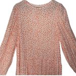 RAH Oslo Tiered Flowy Dress Womens L Orange Ditsy Floral Print Pockets Cottage Size L Photo 4