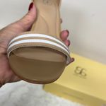 Cosy Island Brown Striped Block Heel Sandals with padded foot bed Tan Size 7.5 Photo 6