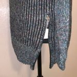 Leo & Nicole  colorful ribbed knit zip cowl neck sweater Photo 4