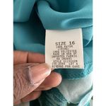 Donna Ricco Vtg Floral Dress Fairycore Cowl Neck Y2K Ruffle Hem Size 16 Asymmetrical Hem Photo 4