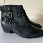 Joie  Black Buckle  Leather Ankle Booties Boots  Size 37.5 Photo 0