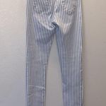 Costes Mila stripe high rise high skinny blue light striped jeans Size 25 Photo 4