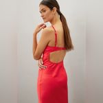 Anna October Waterlily Midi Dress Red Size XS Photo 10