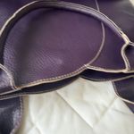 Mellow World Purple Zip Closure Faux Leather Bag Photo 5
