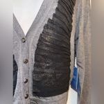 Vera Wang  Women’s Light weight Cardigan Sweater button up ruffle medium NWTS Photo 5