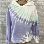 Wildfox  French Terry Relaxed Fit Tie-Dye Hoodie in Peri Shibori Photo 1
