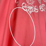 Kaftan Pink Scalloped Sleeve Notched Neckline Pink Maxi Dress Size Medium Caftan Photo 7