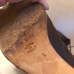 VINTAGE 1980'S CAMPIONE BROWN LEATHER "PAPER SACK" HEELED ITALIAN BOOTS (5.5) Photo 12