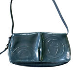Etienne Aigner Vintage  Pompeii Blue Teal Patent Leather Mini Bag Clutch Purse Photo 0