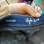 Style & Co . Medium Wash Slim Leg Jeans Photo 2