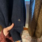 Ralph Lauren Lauren  NWT Women's Navy Blue Lambswool Blend Shawl Cape‎ Photo 3