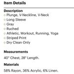 Coldwater Creek  size 10-12 grey striped pullover Photo 3