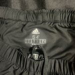 Adidas  Black and Red Athletic Shorts with Elastic Waistband Photo 2