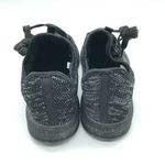 Womens Athletic Sneakers Knit Lace Up Marled Black Gray Size 38 US 7 Photo 2