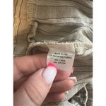 Drew ✨ Tan Striped Belted Linen Blend Sz Medium Jumpsuit✨ Photo 6