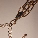 NY Brand Gold Tone and Orange Red Layered Boho Necklace Photo 4