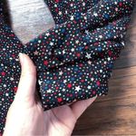 Madewell  • Balsam Tie-Neck Dress in Starry Night black silk bow mini pleated Photo 10