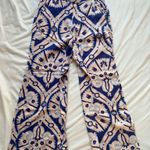 blue and pink melon floral pattern pants Photo 2