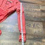 Free People  in Dreamland Crochet Knit Dress Coral Size 0 Boho Hippie Artsy Flowy Photo 11