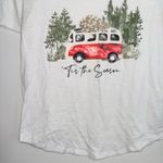 Maurice's  Tis The Season Christmas Bus Graphic Tee White V-neck Photo 5