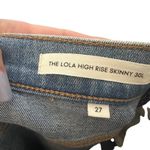 Denim Forum Blue Lola High Rise Skinny 30L Classic Denim Jean Women Sz 27 Photo 9