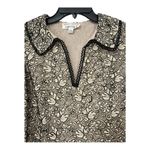 Chetta B VTG , Sherrie Bloom, Peter Novello black gold embroidered lace top S 4. Photo 2