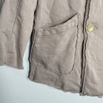 FRANK & EILEEN Belfast Triple Fleece Peacoat Beige Taupe Small Minimalist Career Photo 3