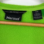 Marmot Full Zip Hooded Polartech Fleece Women’s Size Medium Green & Purple Photo 5