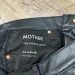 Mother‎ Denim The Insider Ankle Black Faux Leather Wax On Wax Off Jeans size 29 Photo 9