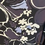 Loft  Floral Sleeveless Top - Purple, Black and White. Women’s Sz Small Photo 2