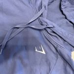 Gymshark Cropped Hoodie Sweatshirt Womens Medium Blue Athletic Workout Photo 1