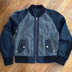 J.Crew  | Pinstripe Wool Bomber Jacket Size medium Photo 1